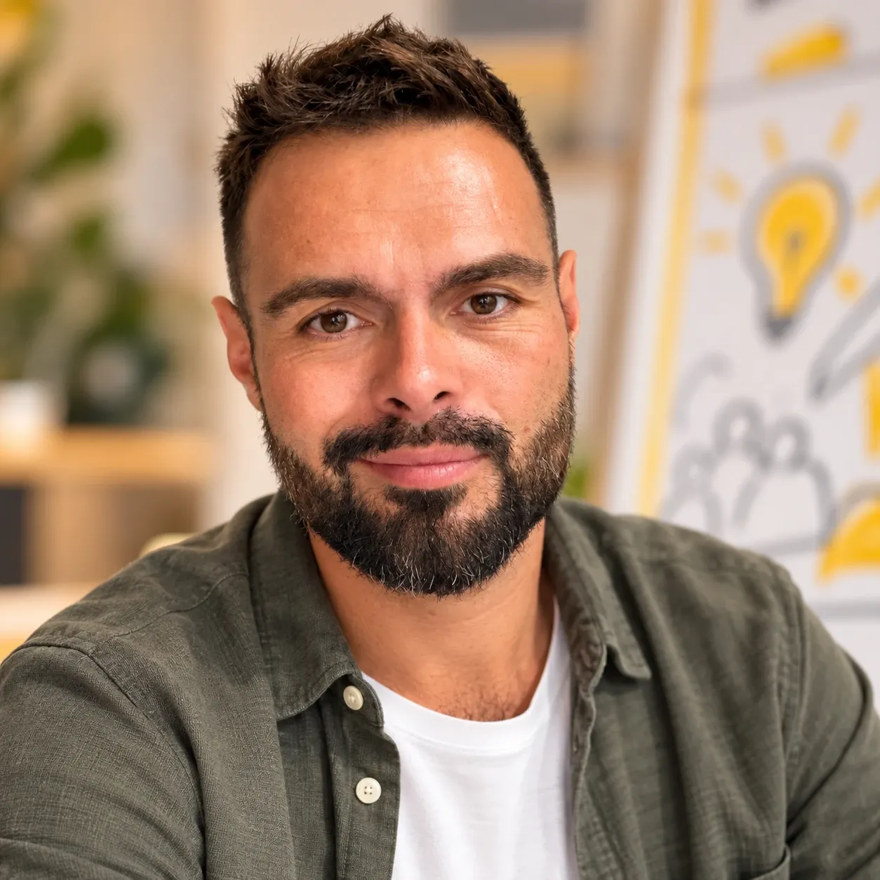 Portrait de Nicolas Verdot, souriant